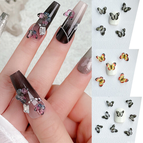 3D Nail Crystal Rhinestones,Flat Back Nail-Blue Purple Small 2