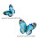 3D Nail Crystal Rhinestones,Flat Back Nail-Blue Purple Small 4