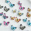 3D Nail Crystal Rhinestones,Flat Back Nail-Blue Purple Small 5