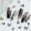 3D Nail Crystal Rhinestones,Flat Back Nail-Blue Purple Small 6