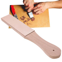 Leather Strap Blocks Guitar DoubleSided Leather Ergonomic Handle Cutter Woodworking Chisels Sharpener