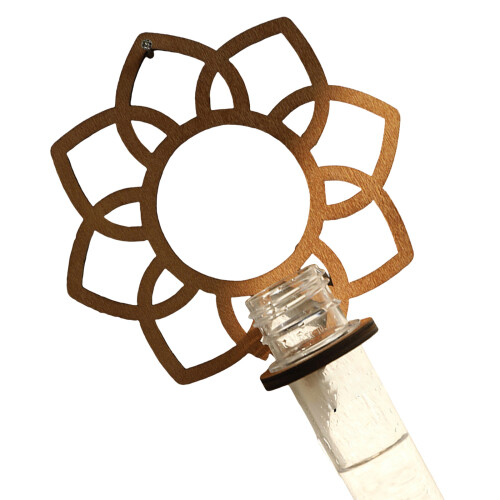 Étagère d'angle à fleurs en bois, étagère flottante-ms8262