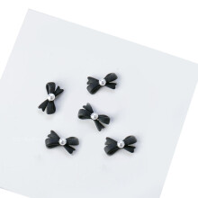 3D Metal Nail Studs Design Decor Nail Art Charms Nail Art-Black