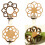 Étagère d'angle à fleurs en bois, étagère flottante-ms8262 3