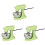 3Stk Mini Spielküche Mixer Modell Figurine Wohnaccessoire 3
