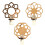 Étagère d'angle à fleurs en bois, étagère flottante-ms8262 2