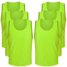 Football Training Vest, Basketball Bibs, Sports Mesh Vest, XL, Fluorescent Green
