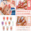 Full Cover Stick on Nails Heart False Nails Medium-C21A 15 2