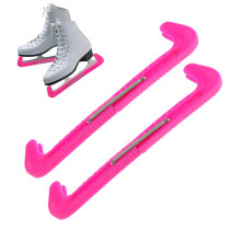 1 pair of blade protectors for ice hockey skates, figure skating, plum pink