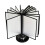 Robust desk reference organizer, 20 doublesided panels, letter size, rotating ert for posters 1