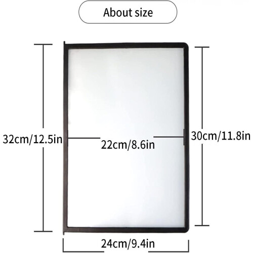 Robust desk reference organizer, 20 doublesided panels, letter size, rotating ert for posters 2