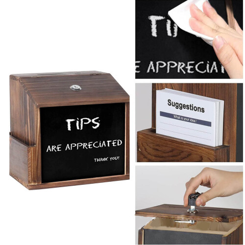Wood Entryway Mail Holder Wall Mountable Storage Organizer with 2