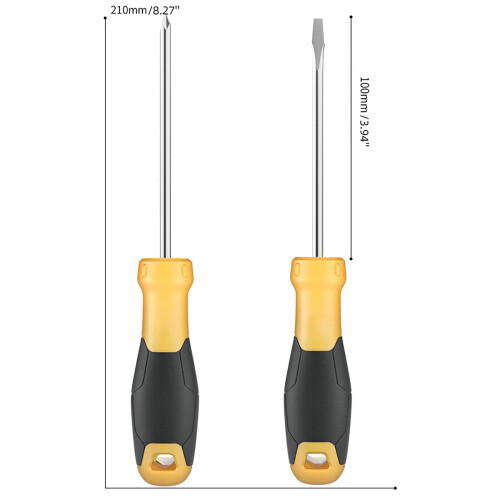 2Pcs Screwdriver Set Heavy Duty Magnetic Screwdrivers 2