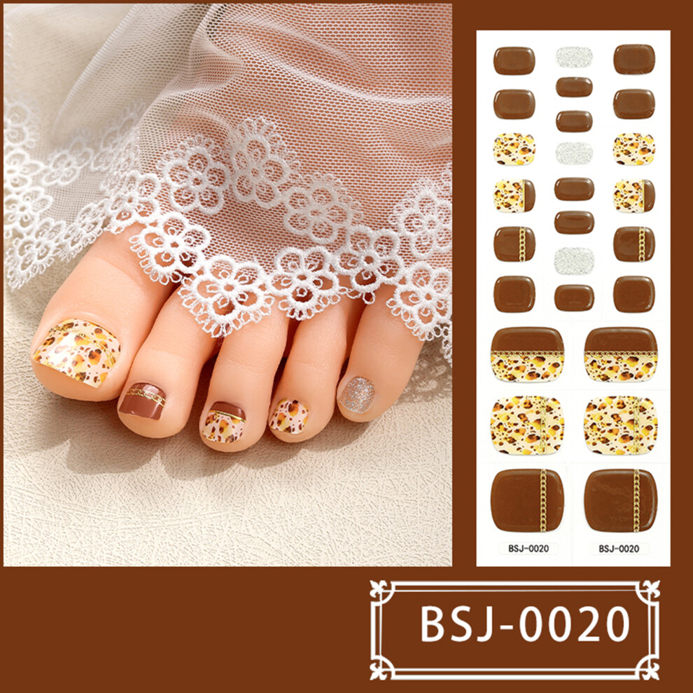 Toenail Self-Adhesive Nail Wraps Nail Gel Polish Strips-BSJ020