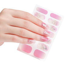 Vlindernagelstickers Bronzing Nail Art-stickers-Stijl ZX3761