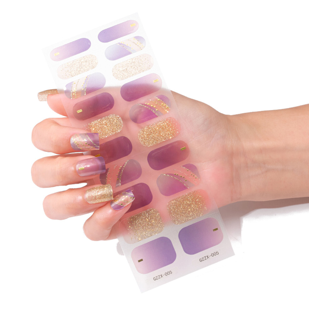 20 Pieces/sheets Nail Polish Strips for Women-Style 5