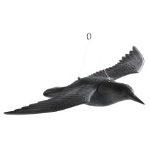 Decorative Raven Figurine Made of Weatherproof Plastic, Bird Protection for Balcony, Garden