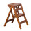 Wooden Folding Step Stool TwoTier Portable Kitchen Stool Thickened Steps Indoor Use 1