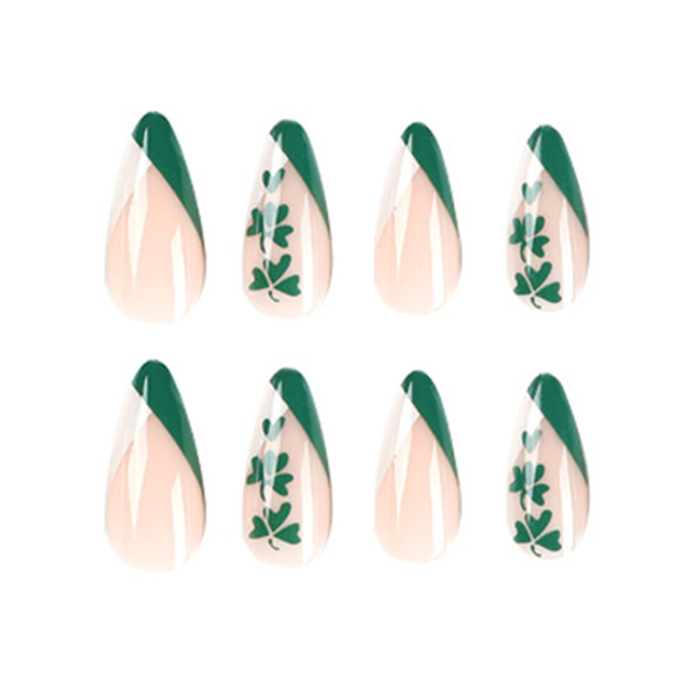 Wearable Fake-Nails French Press on Nails Almond Acrylic-JP2299