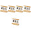 5Stk Tischkalender Ornament Countdown Wiederverwendbar 7
