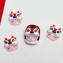 10Pcs Chinese Dragon Nail Art Charms 3D New Year Colorful-05A