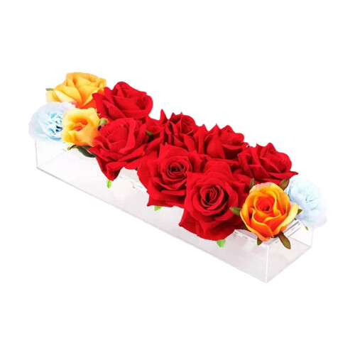 Clear Acrylic Flower Vase Flower Organizer  Wedding-Medium 2