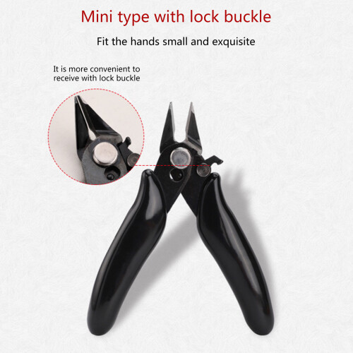 3.5'' Mini Wire Pliers Cutters Slide Lock Diagonal Pliers Snip 1