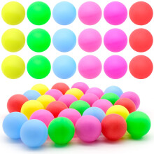 Pack of 30 Table Tennis Balls Colourful Ping Pong Balls 40 mm Plastic Table Tennis Balls for Cat Toys Party Games