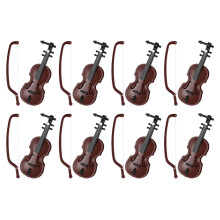 48 Sets Mini Weihnachtsgeige Modell Tischinstrument
