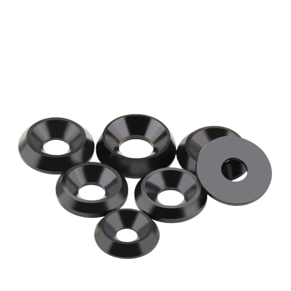 Taper Washer M3 M4 M5 M6 M8 M10 Recessed Tapered Solid Plastic Flat Gasket (10 M6x18x4 Cone) 9001264174071