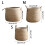 Grass Woven Flower Basket with Handle Round Potted Plant-Medium 2