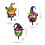 Acryl Halloween Heks Kabouter Tuinbord Grond-ABC-combinatie 4