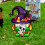 Acryl Halloween Heks Kabouter Tuinbord Grond-ABC-combinatie 7