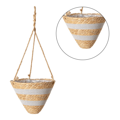 Garden Plant Storage Basket Hanging-Pointed bottom white