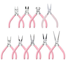 9 in 1 Jewelry Pliers Set Needle Nose Pliers Diagonal Round Nose