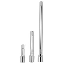 3PCS Electric Wrenches Electroplating Long Bars for 1/2 Inch