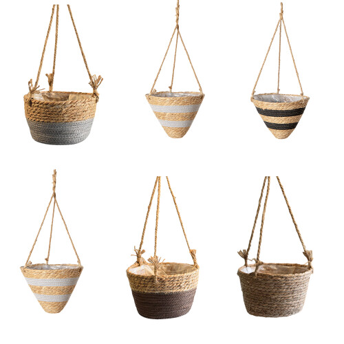 Garden Plant Storage Basket Hanging-Pointed bottom white 1
