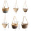 Garden Plant Storage Basket Hanging-Pointed bottom white 4
