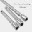 3PCS Electric Wrenches Electroplating Long Bars for 1/2 Inch 7