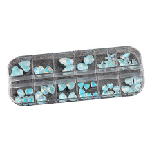 12 Grids Plaksteen Nagelsteentjes Mini Diamant Nagel-stijl 4