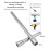 3PCS Electric Wrenches Electroplating Long Bars for 1/2 Inch 2