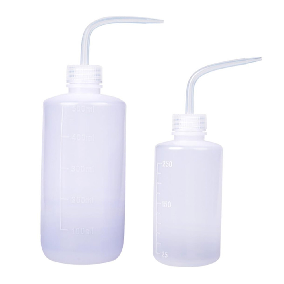 1Satz Safety wash bottle from Practical squeeze bottle for Tattoo Laboratory cleaning Irrigation design with Curved nozzle