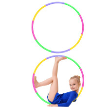 's Hula Hoop Set of 2 (58 cm, 100 g) Hula Hoop for 312 Years with 8 Segments Hula Hoop for Outdoor Sports and Family Games
