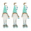 3Stk Figur Plüschpuppe 9