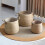 Grass Woven Flower Basket with Handle Bedroom Room-Large 6