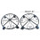 Plant Stand with Wheels Plant Support Heavy Duty Rolling-A 4