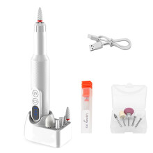 Elektrische nagelboor Schuurmachine Nagelmanicure-Wit