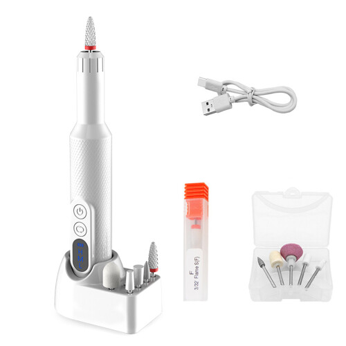 Elektrische nagelboor Schuurmachine Nagelmanicure-Wit