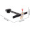 Bow Target Visor, Bow Visor for Recurve Bow, 4Way Adjustable Shooting Target Visor for Recurve Bow 4