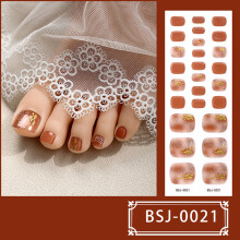Nail Gel Polish Strips Full Wraps Nail Polish Gel Nail Strips Gel Nail Stickers BSJ021